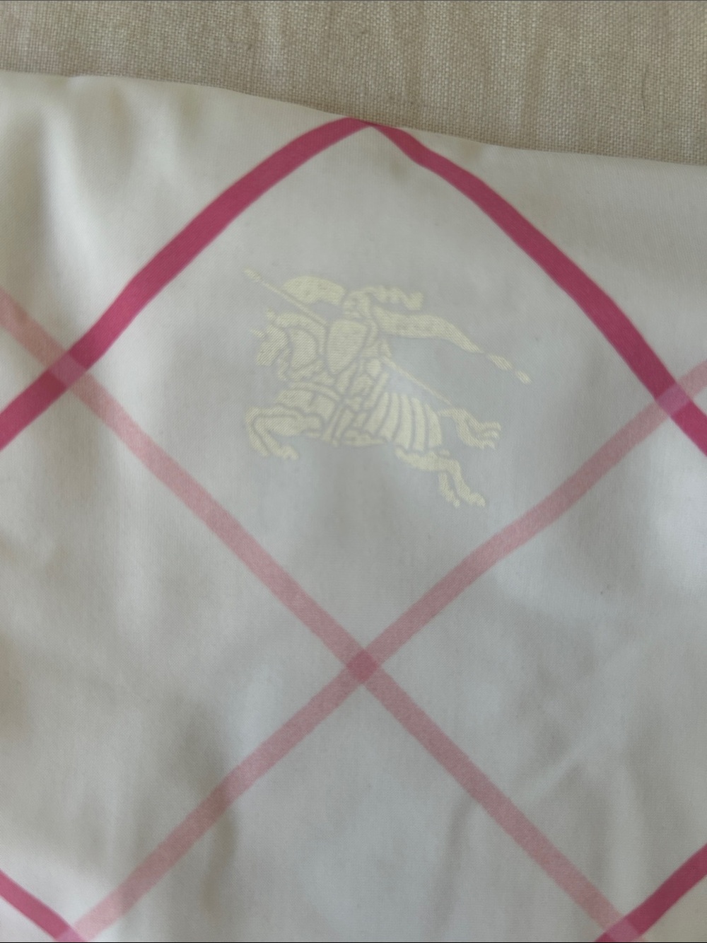 Burberry | White & Pink Caro Plaid Triangle Bikini (NWT) - Picture 3 of 8